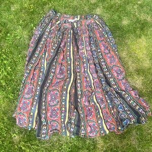 Vibrant Floral Maxi Skirt